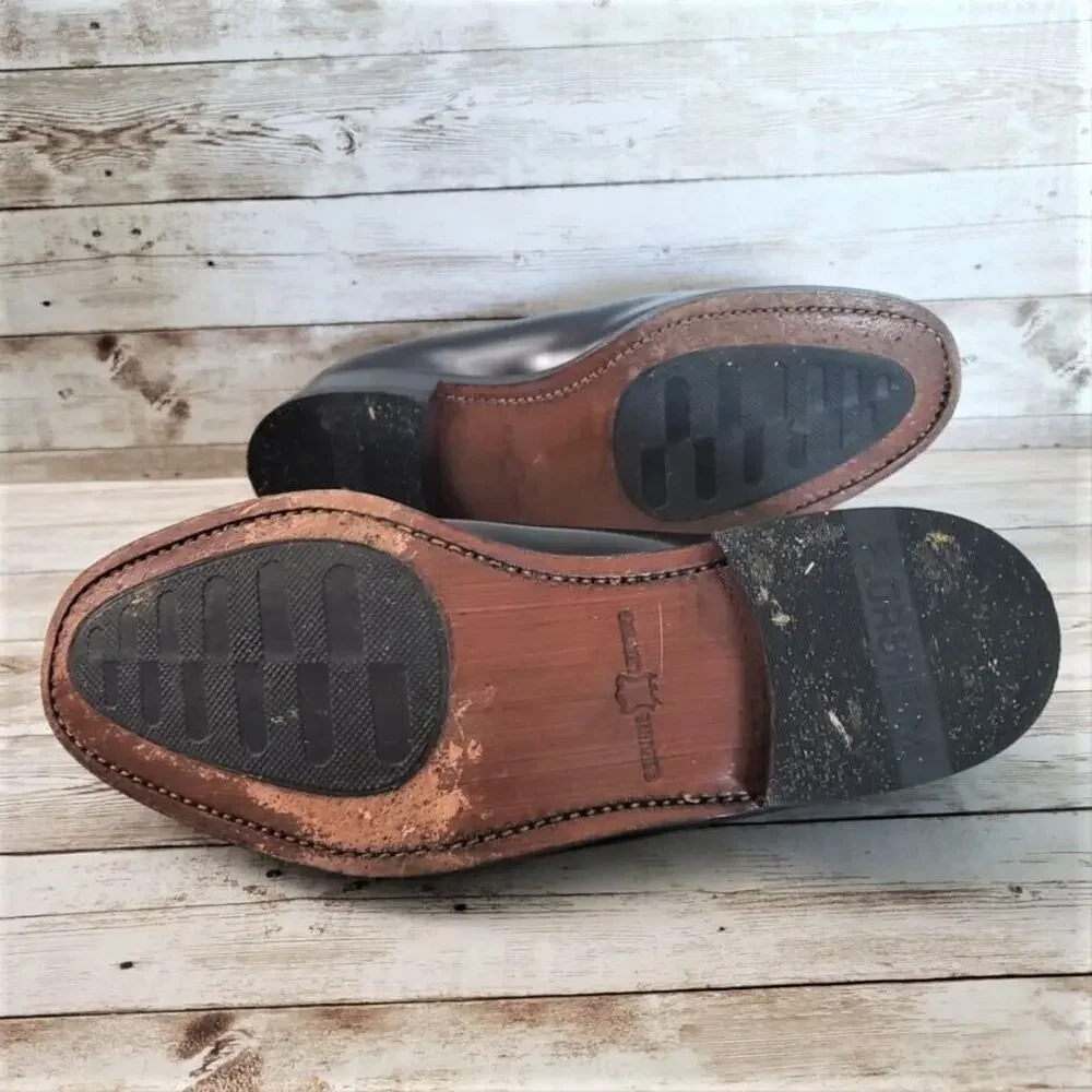 Florsheim Men's Derby Leather Black **One Shoe is Size 7.5, One is Size 8** - Picture 4 of 10